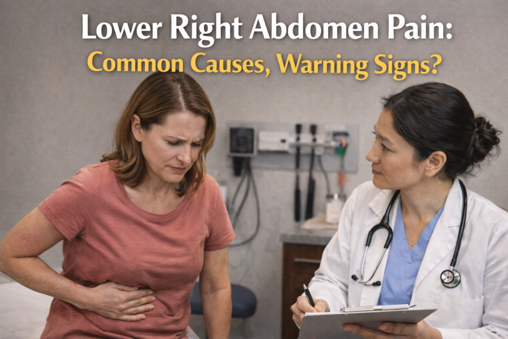 Lower Right Abdomen Pain: Common Causes, Warning Signs