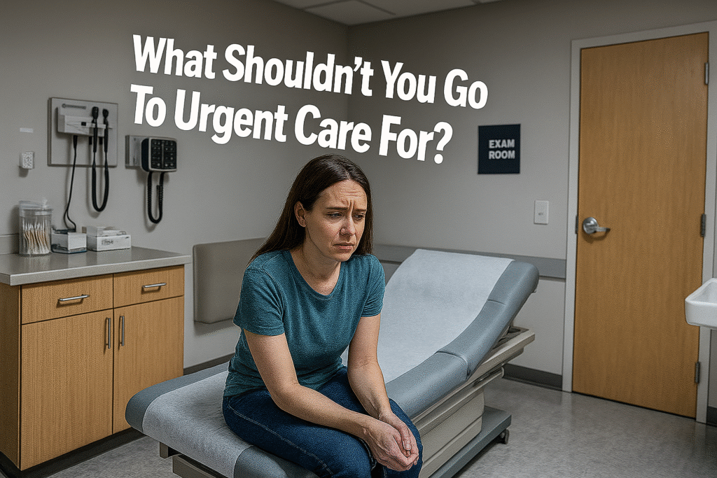 What Shouldn't You Go To Urgent Care For?