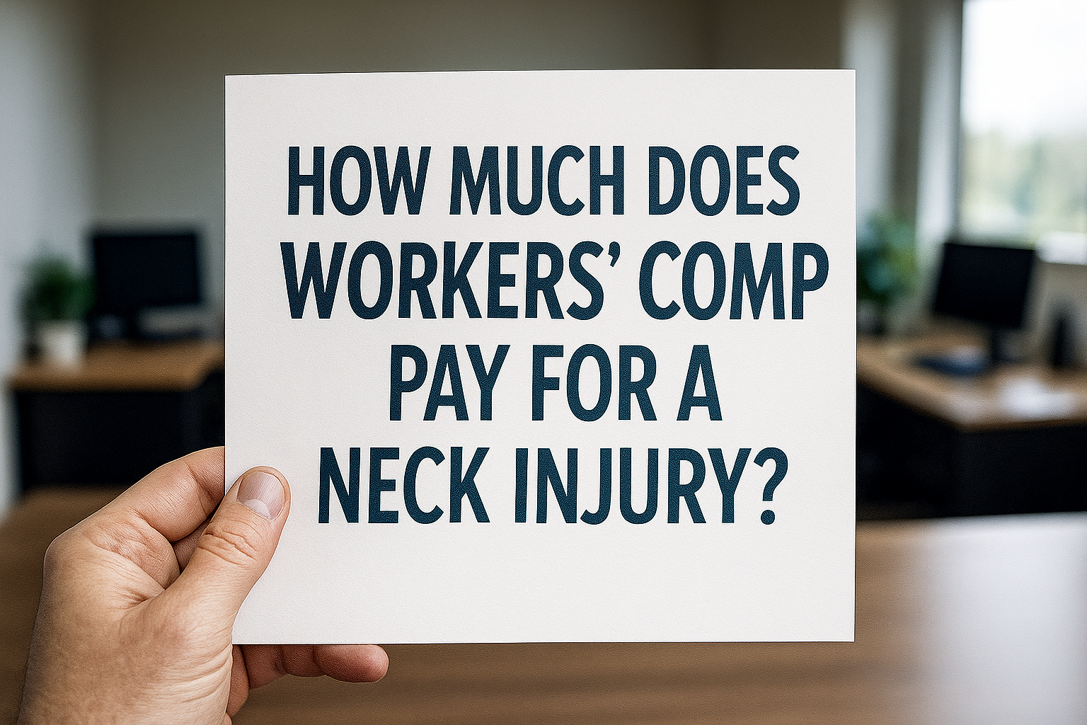 How Much Does Workers' Comp Pay For A Neck Injury?