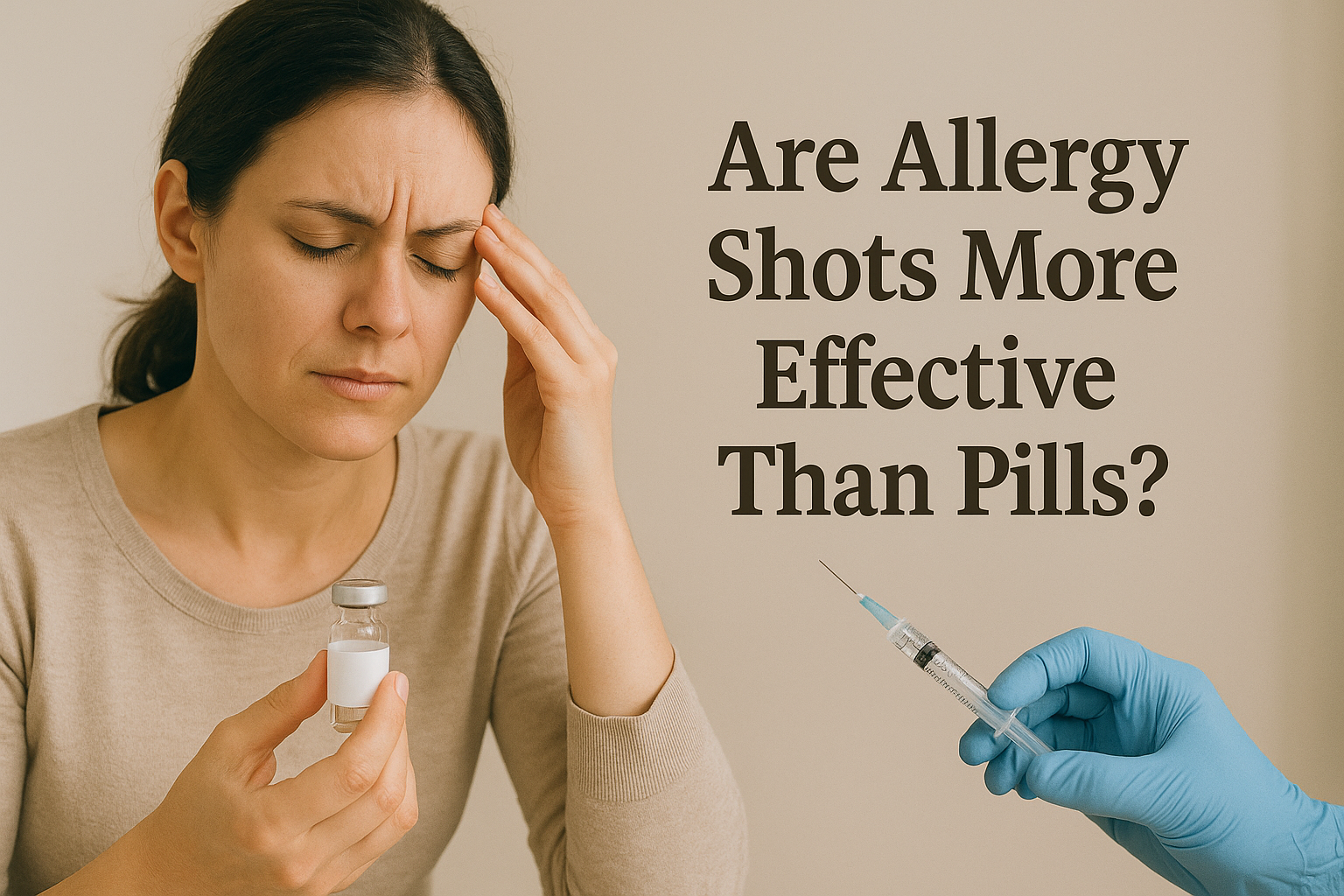 Are allergy shots more effective than pills