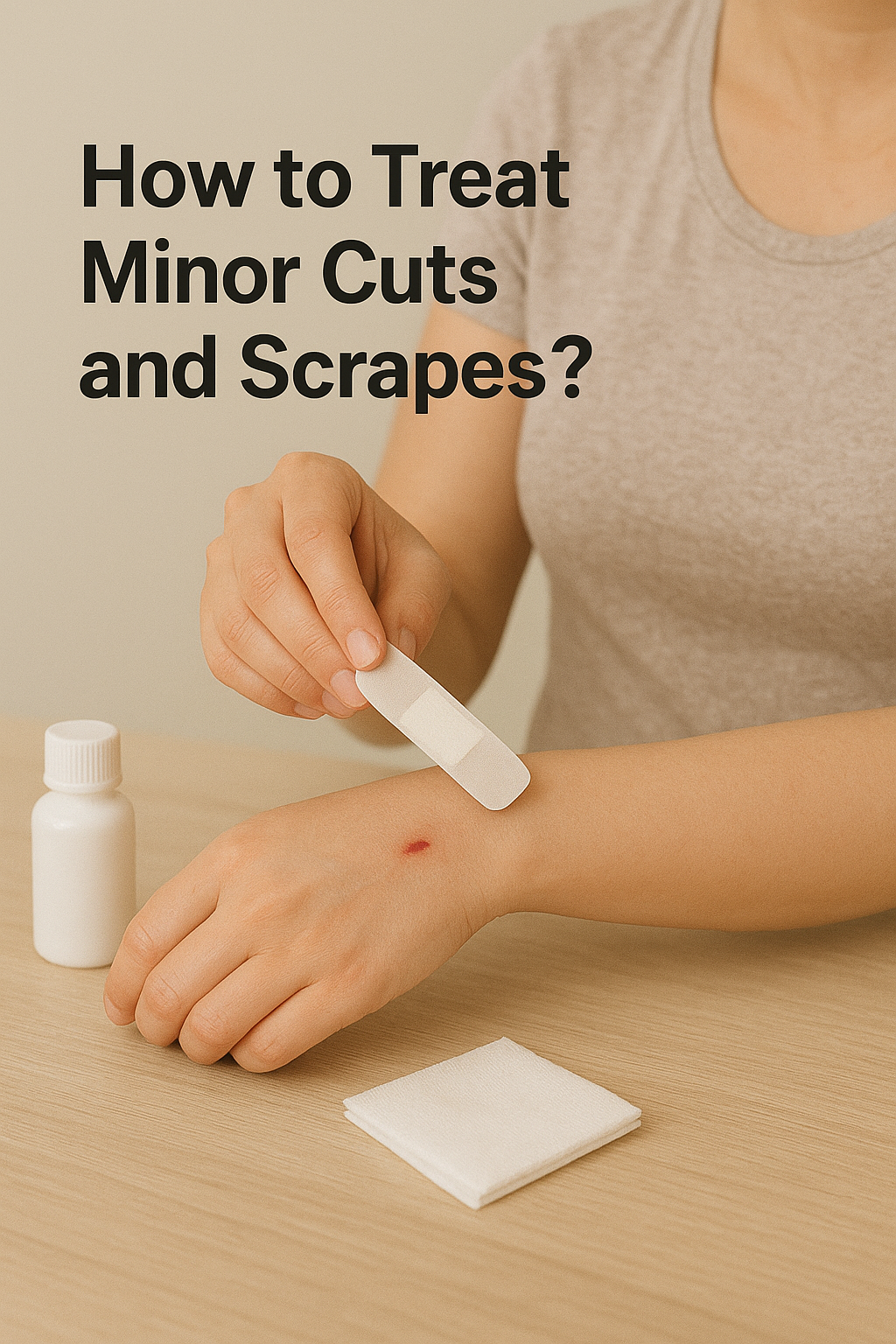 How to Treat Minor Cuts and Scrapes?