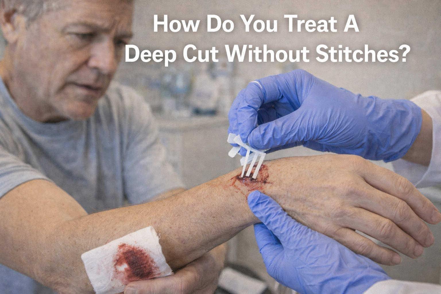 How Do You Treat A Deep Cut Without Stitches?