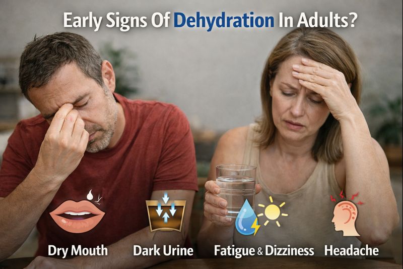 Early Signs Of Dehydration In Adults?