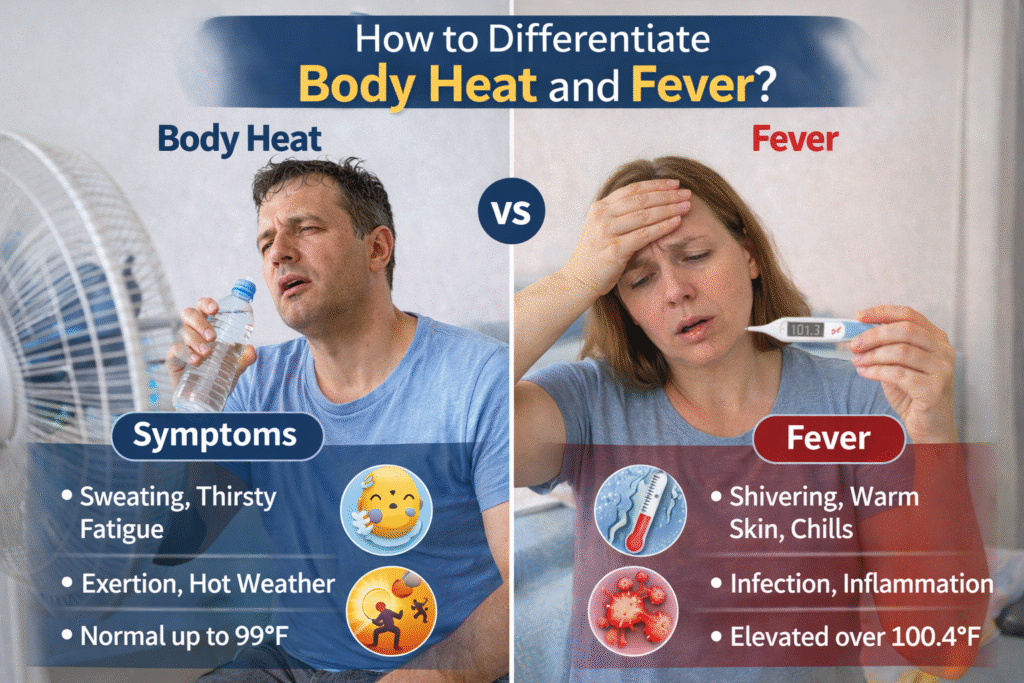 How to Differentiate Body Heat and Fever?