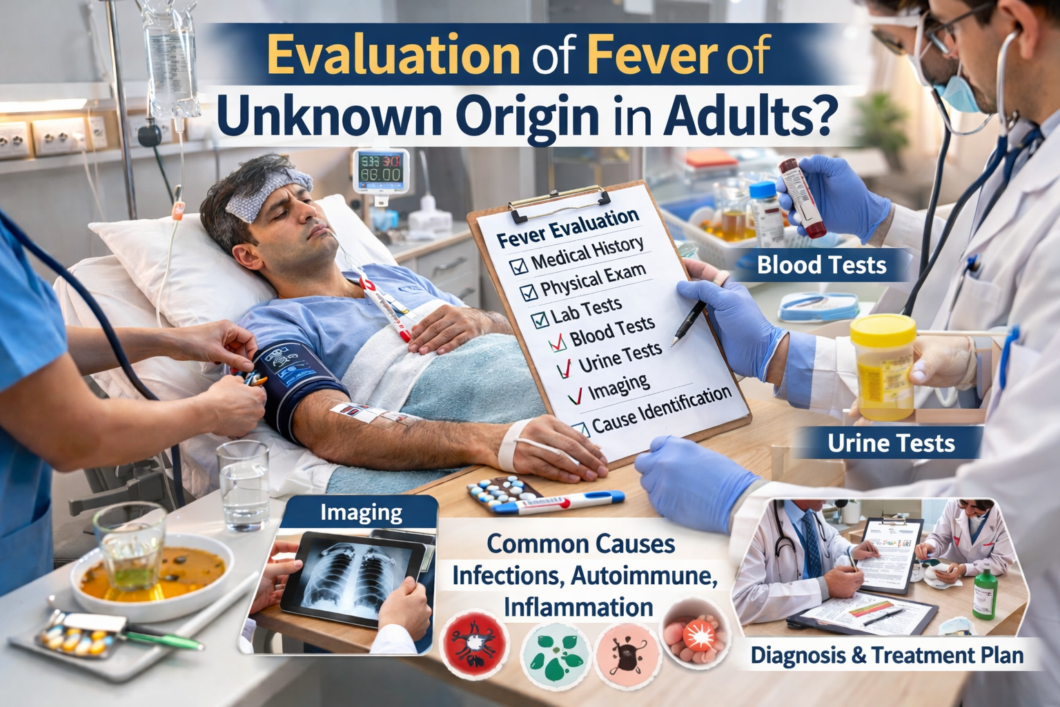 Evaluation of Fever of Unknown Origin in Adults
