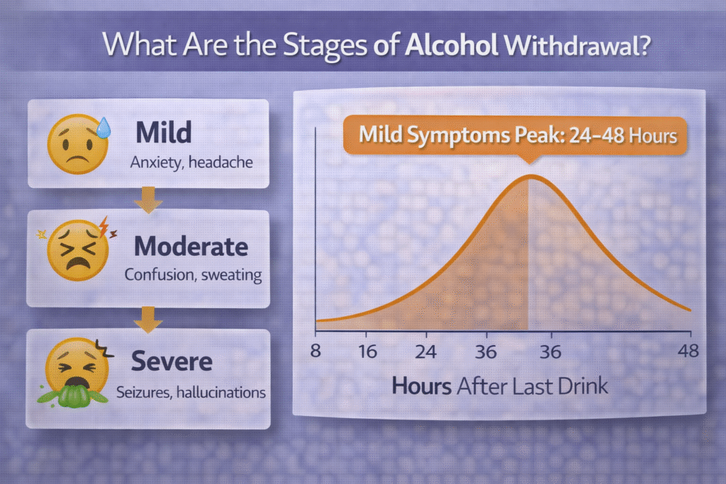 What Are the Stages of Alcohol Withdrawal?