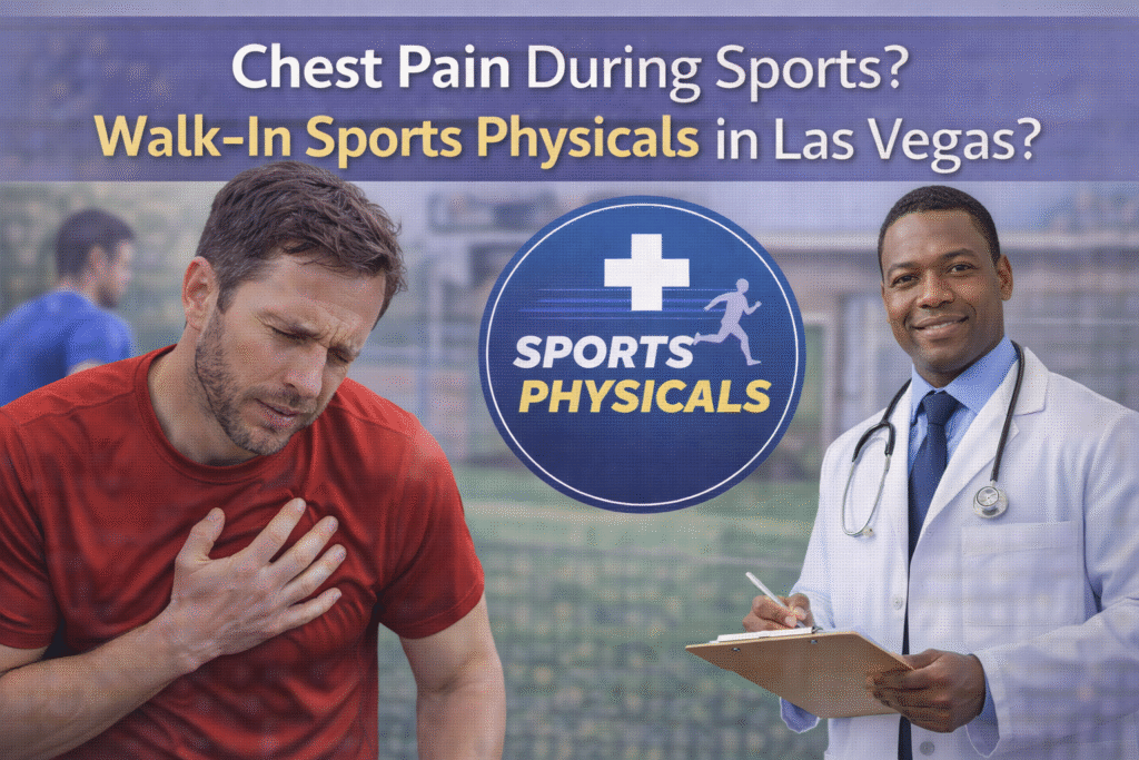 Chest Pain During Sports? Walk-In Sports Physicals in Las Vegas
