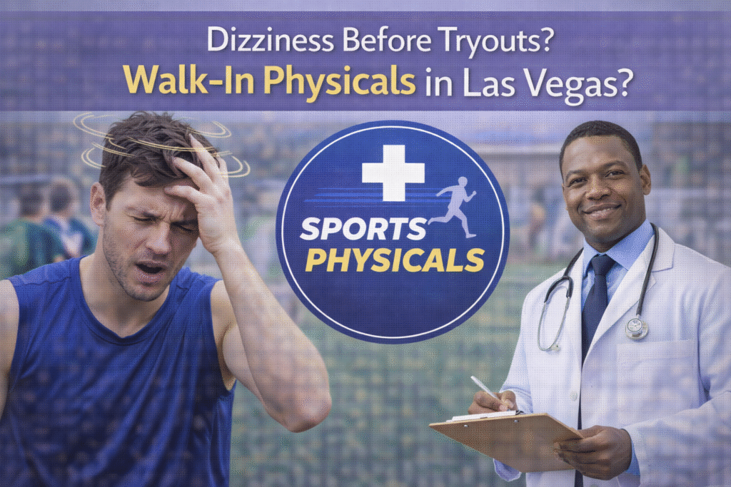 Dizziness Before Tryouts? Walk-In Physicals in Las Vegas: